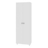 Armário Multiuso Lavanderia 2 Portas 166x57x33,8 Cm Branco