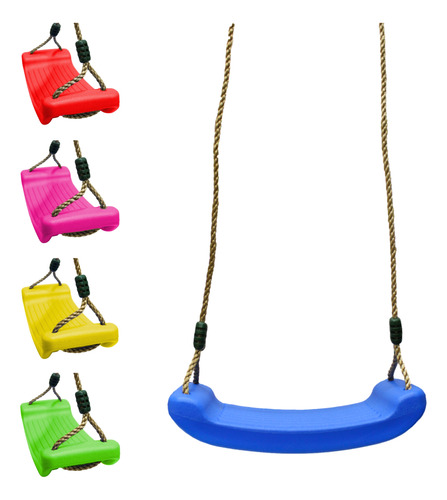 Columpio Para Niños Plastico Con Cuerdas Swing Asiento