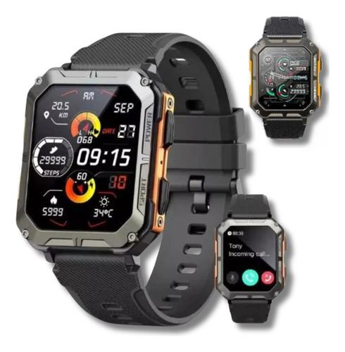 Smartwatch Carbon Titan Pro X Bluetooth Tela Hd Chamadas