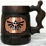 Legend Of Zelda Mug. Zelda Wooden Mug Gift. Zelda Stein. Zel
