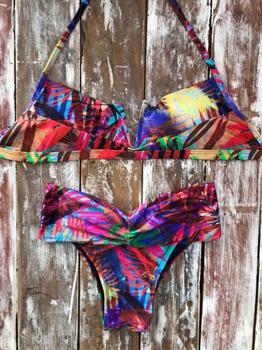 Bikini Brasileño Modelo Aro Formato V Estampado