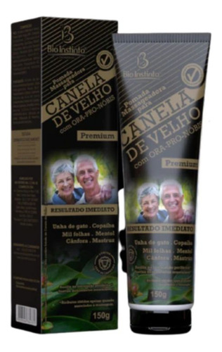 Pomada Massageadora Canela De Velho C/ Ora-pro-nóbis 150g