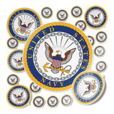 Us Navy Emblem Logo Sticker Vinyl Decal Laptop Bottle C...