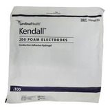 Electrodos De Espuma Kendall Serie 200 C/100 Piezas Color Blanco