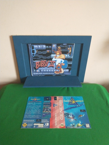 Mega Drive Genesis Seaquest Caixa Recortada Original