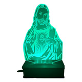 Luminária Led Usb Jesus Cristo | Abajur | Anjo | Cristo