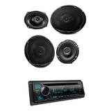 Paquete Bocinas Kenwood 6x9 Y 6.5+ Auto Estereo  Kmm-bt38