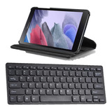 Teclado Bluetooth + Capa Giratória Para Tablet A7 Lite T225