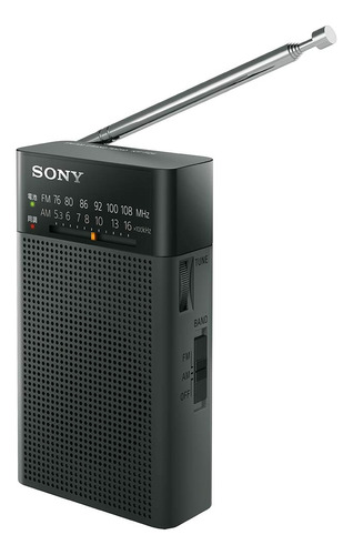 Radio Portátil Sony Icfp26b - Fm/am - Negro