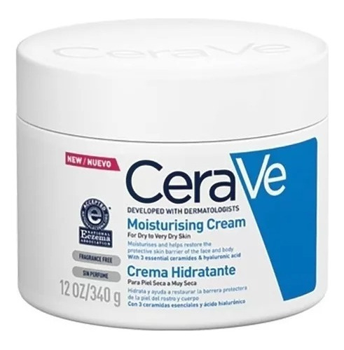 Cerave Crema Hidratante Pote X 340 Gr Sin Fragancia