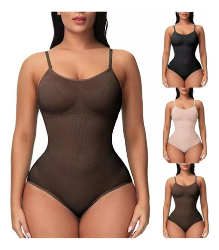 Body Reductor Vientre Halter Triángulo Con Copas