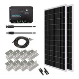 Kit De Arranque Solar Monocristalino De 200 Vatios Y 12 Volt