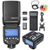 Godox V860ii-s 2.4g Ttl 1/s Hss Flash Speedlite Con Dispara.