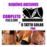 Biquini Adesivo 5 Conjunto Completo Bronzeamento Natural