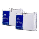 Kit 2 Travesseiro Lottus Gel Series Tradicional - 14x40x60