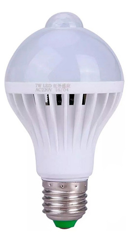 Lampada Led Bulbo 7w De Emergencia-sensor Inteligente