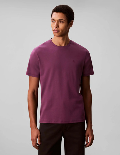 Playera Morada Casual Manga Corta Calvin Klein Para Hombre | Envío gratis