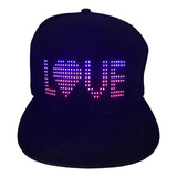 Moda Flash Luminoso Led Pantalla Gorra Editable Compatible