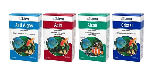 Labcon Anti Algas 15ml, Acid 15ml, Alcali 15ml, Cristal 15ml