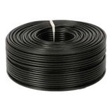 Rollo De Cable Coaxial Negro - 100 Yardas