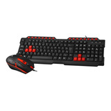 Teclado E Mouse Gamer C3tech Gk-20bk Usb - Pronta Entrega