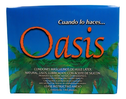 Oasis Condones Masculinos Caja Con 144 Piezas