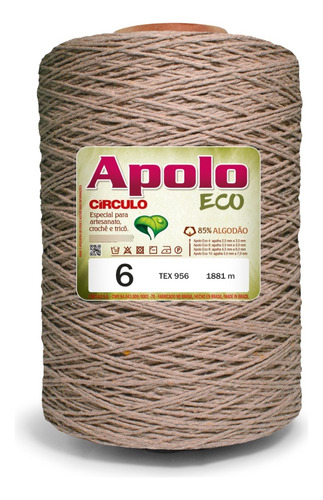 Barbante Apolo Eco Círculo 1.8kg Fio 6 - Escolha A Cor