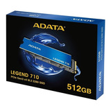 Ssd Adata Legend 710 512gb M2 2280 Pcie Gen3x4 Nvme Azul