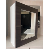 Mueble Organizador De Melamina C/ Espejo Tocador Moderno