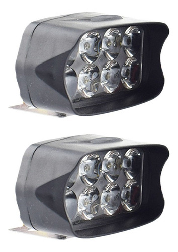 Moto Impermeable 6500k 8 Led Faros Auxiliares Luz