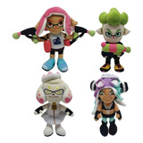 4pcs Switch Splatoon 2 Muñeca Peluche Juguete Regalo 25cm A