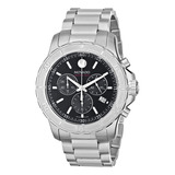 Movado Men's 2600110 Series 800 Black Dial Stainless Steel B