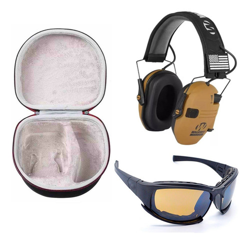 Case Abafador Ruido Eletronico Oculos Daisy X7 Kit Esportivo