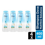 Dove Shampoo Hidratacion Intensa 400ml Pack De 4 Unidades