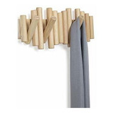 Umbra Picket - Ganchos Para Pared (5 Unidades, Madera De Pin