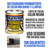 Restaurador Permanente Molduras Y Llantas Black Tire 250 Ml