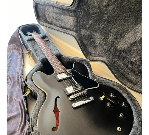 Guitarra Gibson Es 335 Dot Semi Acustica Satin Black (fosco)