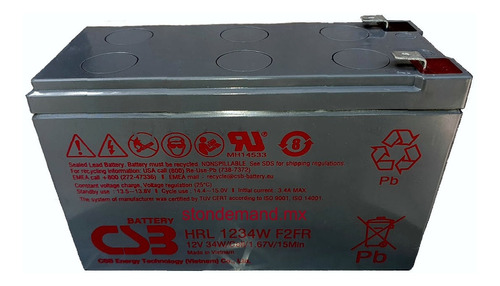 Bateria Para Ups Recargable Csb Hrl1234w  F2 12v 9ah Lv