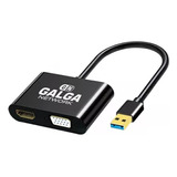 Conversor Adaptador Docking Video Usb 3.0 A Hdmi Y Vga Hub