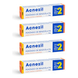 Kit 4x - Acnezil Gel 20g Tratamento Para Cravos Espinhas