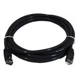 Cabo De Rede T-568b Crossover Preto 5m 5mt 5 Mts 5 Metros