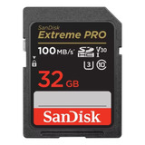 Sd 32gb Sandisk Extreme Pro 4k U3 V30 100 Mb/s