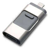 Pendrive 256gb 4 Em 1 Para iPhone/ Android/ Pc/ Usb Tipo C