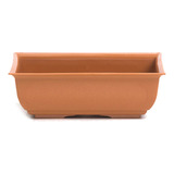 Maceta Plastico Ta Plastic Bonsai Rectangular N15 Color Barro