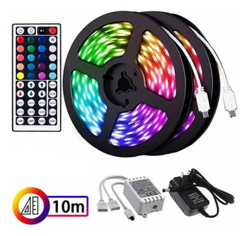 10m Rgb Decorativo Linght Mudar Cor Com Controle Remoto