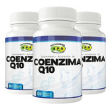 3x Coezima Q10 Ubiquinona 60 Cáps Para Pele Fibromialgia 