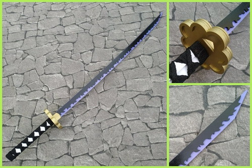 Espada Roronoa Zoro Katana 90cm Anime One Piece Shusui