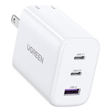 Cargador Ugreen 65 W Carga Rápida Usb A + 2 Usb C Blanco