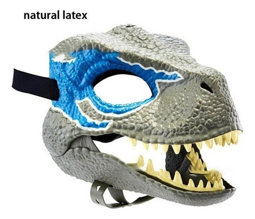 Máscara Aterradora R Jurassic World Raptor Dinosaur Dino Fes