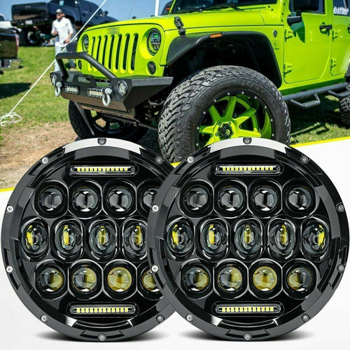 2 Faros Led Redondos De 7 Pulgadas Para Toyota Fj Cruiser 07